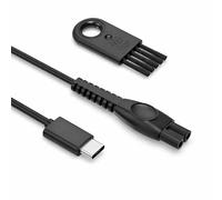Nicpower Cable de carga USB-C de 5 V para afeitadora eléctrica Philips Norelco 2000 2400 2600 3600 3900 5400 5000X 7200 i9000 serie 3000 5000 7000, para Phillips One Blade QP2724 QP2. 2834 Maquinilla