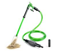 NICREW 2 en 1 Cambiador de Agua para Acuarios, Aspirador con Sifón y Limpiador de Grava, Limpiador de Fondo para Acuario, Accesorio de Mantenimiento, para acuarios de más de 100 L