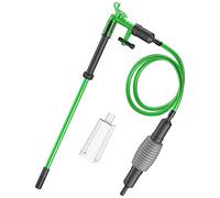 NICREW 2 en 1 Cambiador de Agua para Acuarios, Aspiradora Sifonador con Sifón y Limpiador de Grava, Limpiador de Fondo para Acuario, Accesorio de Mantenimiento