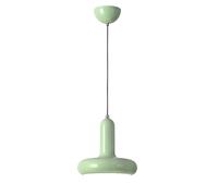 NICRX Lámpara Colgante Moderna de Colores con Casquillo E27 y Cable Ajustable de 150cm, Lámpara de Techo de Metal para Cocina, Dormitorio, Comedor, Entrada o Cafetería Estilo Minimalista (Verde menta)
