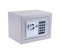 Nictemaw Caja fuerte electrónica digital para muebles, cerradura electrónica con llave, color gris