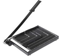 Nictemaw Guillotina de Papel Profesional A4 - Corta hasta 12 Hojas - Cuchilla Segura para Oficina, Escuela, Proyectos Creativos - Negro