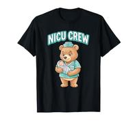 Nicu Crew Bear - Equipo de enfermería para recién Nacidos Camiseta