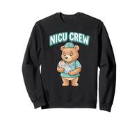 Nicu Crew Bear - Equipo de enfermería para recién Nacidos Sudadera