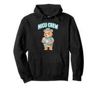 Nicu Crew Bear - Equipo de enfermería para recién Nacidos Sudadera con Capucha