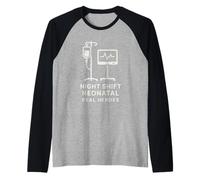 NICU Enfermera Humor Neonatal UCI Dark Sarcastic Coffee Gift Camiseta Manga Raglan