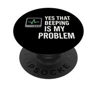 NICU Enfermera Humor Neonatal UCI Dark Sarcastic Coffee Gift PopSockets PopGrip Adhesivo