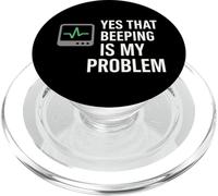 NICU Enfermera Humor Neonatal UCI Dark Sarcastic Coffee Gift PopSockets PopGrip para MagSafe