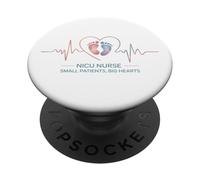 NICU Enfermera Pacientes Pequeños Corazones Grandes Apoyo Neonatal PopSockets PopGrip Adhesivo