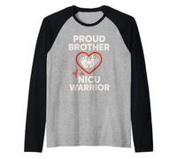 NICU Hermano Prematuro Hermano Mayor Hermana Mayor Milagro Familia Camiseta Manga Raglan