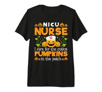 Nicu Nurse I Care For The Cutest Pumpkins In The Patch Camiseta Premium
