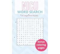 NICU Stay Word Search Book | Large Print: 55 Calming Puzzles with Solutions + Bonus Coloring Pages - Gentle Stress-Relief Activities for NICU Parents ... Books | The Everyday Reset Activity Series)