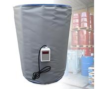 Nicvrea Calentador para Bidones IBC de 55/275 Galones, para Tanques IBC de Plástico, Manta Calefactora de 2000 W/4000 W, Cinta Calefactora para Bidones Grey-200L