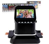 Nicvrea Escáner de Película y Fotos con Pantalla LCD de 4,3". Convierte Fotos y Películas de 35 Mm, 135, 126 y 127. Negativos y Diapositivas, Tarjetas de Presentación a Fotos Digitales de 22 MP