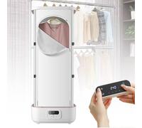 Nicvrea Secadora de Ropa Eléctrica, Plancha Automática, Secadora a Vapor Portátil Inteligente, Planchado y Plegado de Ropa, Máquina Antiarrugas con Control Remoto