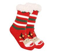 Nidddiv Calcetines negros para mujer, 39-42, calcetines de invierno de forro polar esponjoso, antideslizantes, para hombre y mujer, suaves, acogedores, de punto, cálidos, regalos de Navidad, opacos, D