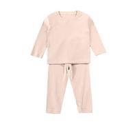 Nidddiv Conjunto para bebé recién nacido niño Toddler Soft Thick Crewneck Tee Tops Girls Comfort Basic Long Sleeve T Shirt And Pants Baby Products Recién Nacido, beige, 6-12 meses