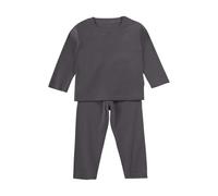 Nidddiv Conjunto para bebé recién nacido niño Toddler Soft Thick Crewneck Tee Tops Girls Comfort Basic Long Sleeve T Shirt And Pants Baby Products Recién Nacido, gris, 7-8 años