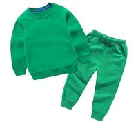 Nidddiv Daddys Girls Outfit - Conjunto de sudaderas para niñas y niñas, color liso, algodón, manga larga, cuello redondo, sin niños 86, verde, 12-18 meses