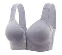 Nidddiv Sujetador con cierre frontal para mujer, sin aros, cómodo sin costuras, cómodo sujetador clásico para mujer, senos grandes, sujeción fuerte, sujetador push up, ropa interior suave, sin aros