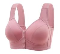 Nidddiv Sujetador con cierre frontal para mujer, sin aros, cómodo sin costuras, cómodo sujetador clásico para mujer, senos grandes, sujeción fuerte, sujetador push up, ropa interior suave, sin aros