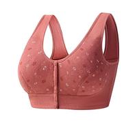 Nidddiv Sujetador sin aros Comfy para mujer, con cierre frontal, sin costuras, sujetador sin aros, cómodo y ligero, suave bralette de pechos grandes, sujeción fuerte, sin aros, sujetador clásico, B1