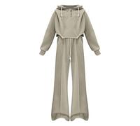 Nidddiv Traje de ratón para niña, 2 piezas, ropa 2024, sudadera de moda de moda, sudadera de gran tamaño, conjunto de sudaderas, conjunto de hermanas, traje para niñas, verde, 12-13 años