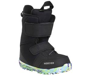 Nidecker - Botas de snowboard niños - Micron Mini Black - Talla Infantil 21,5/22 - Negro Negro 21.5/22