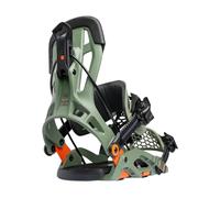 Nidecker Flow Fuse Hybrid - Fijaciones para tabla de snowboard - Doble entrada con correa híbrida y base de nailon reforzado con fibra de vidrio - Talla XL - Caqui