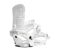 Nidecker Kaon - Fijaciones para tabla de snowboard - All-Mountain Control con placa Asym Hadron Hiback & Axis N1 - Tamaño M - Blanco