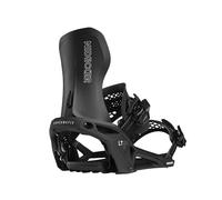Nidecker LT Supermatic Fijaciones de Snowboard - Fijación automática de Doble Entrada con Pedal de talón y Ajuste Universal - XL - Black