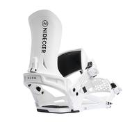 Nidecker Muon - Fijaciones para tabla de snowboard - All-Mountain Comfort con Highback ajustable y Soft Flex - Talla S - Blanco