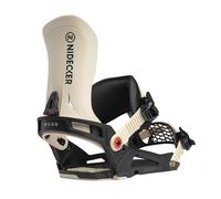 Nidecker Muon - Fijaciones para tabla de snowboard - All-Mountain Comfort con Highback ajustable y Soft Flex - Talla S - Blanco