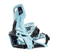 Nidecker OG Supermatic Fijaciones de Snowboard - Sistema de Apertura automática con Respaldo Alto reclinable - L - Esape Cyan 2025