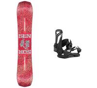 Nidecker - Packs (snowboard + fijaciones) - Pack Sensor 2026 de Lana - Rojo Rojo 153 cm