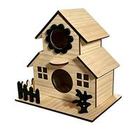 Nidificador exterior para pájaros - Refugio para pájaros con múltiples agujeros, refugio de anidación para 21,5 cm para protección, de conservación de fauna, hábitat aviar con D