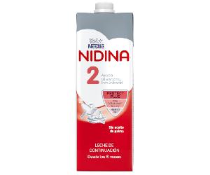 Nidina 2 Leche de Continuación Líquida +6m 1 L