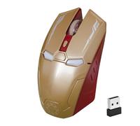 Nidiox Ratón inalámbrico para Juegos, Mouse silencioso Seis Botones 2.4G con Nano Receptor USB para Escritorio/portátil/PC, 3 Niveles de Ajuste dpi (Dorado)
