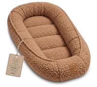 Nido Bebé Reductor de Cuna boucle 90x50 cm - Babynest Portátil para Cama Moisés Acogedor Cocoon Niño Niña Recién Nacido Cojín Dormitorio Habitación Pumpkin