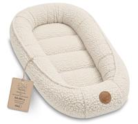 Nido Bebé Reductor de Cuna boucle 90x50 cm - Babynest Portátil para Cama Moisés Acogedor Cocoon Niño Niña Recién Nacido Cojín Dormitorio Habitación Crema