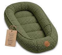 Nido Bebé Reductor de Cuna boucle 90x50 cm - Babynest Portátil para Cama Moisés Acogedor Cocoon Niño Niña Recién Nacido Cojín Dormitorio Habitación Verde Oliva