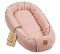 Nido Bebé Reductor de Cuna Pana 90x50 cm - Babynest Portátil para Cama Moisés Acogedor Cocoon Niño Niña Recién Nacido Cojín Dormitorio Habitación Rosa Pana
