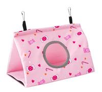 Nido colgante de felpa para mascotas, con agujero, loro, periquitos, cacatúa, cama cálida, hamaca para pájaros pequeños, juguete de invierno, resistente al viento