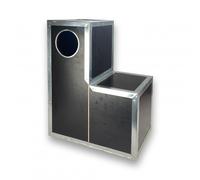 Nido con rincón para loros grises - Modelo: Puerta Derecha