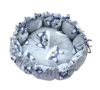 Nido creativo suave y cálido de doble uso ajustable para mascotas, cojín para gatos, cachorros, suministros para mascotas (perro gris, 70 cm)