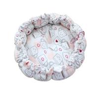 Nido creativo suave y cálido de doble uso ajustable para mascotas, cojín para gatos, cachorros, suministros para mascotas (café, 70 cm)