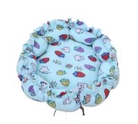 Nido creativo suave y cálido de doble uso ajustable para mascotas, cojín para gatos, cachorros, suministros para mascotas (conejo azul, 70 cm)