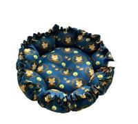 Nido creativo suave y cálido de doble uso ajustable para mascotas, cojín para gatos, cachorros, suministros para mascotas (zorro azul, 70 cm)