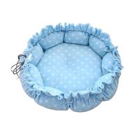 Nido creativo suave y cálido de doble uso ajustable para mascotas, cojín para gatos, cachorros, suministros para mascotas (estrella azul, 70 cm)