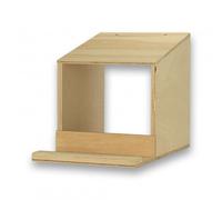 Nido de 1 separador de madera sencillo para gallinas y faisanes